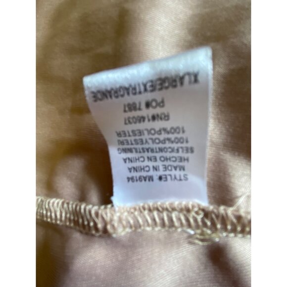 Fashion Nova XL Halter Maxi‎ Dress With Sequin Top & Flowing Skirt In Nude Beige - Picture 7 of 8